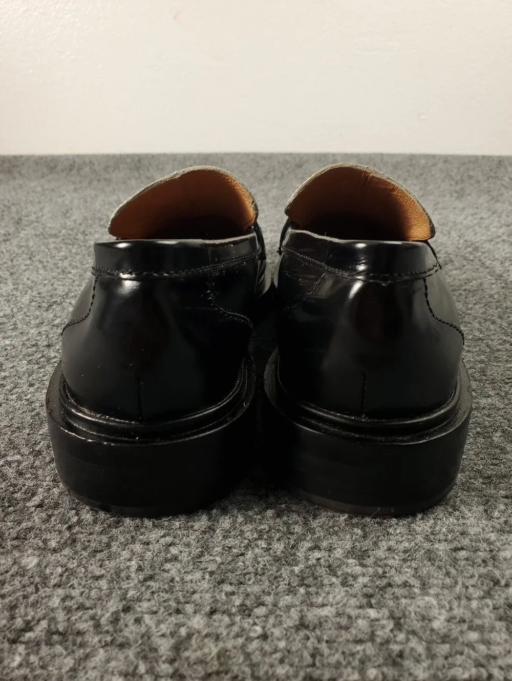 Madewell The Vernon Penny Loafers 8 Two Tone Slip On Patent Leather Apron Black - Picture 5 of 16